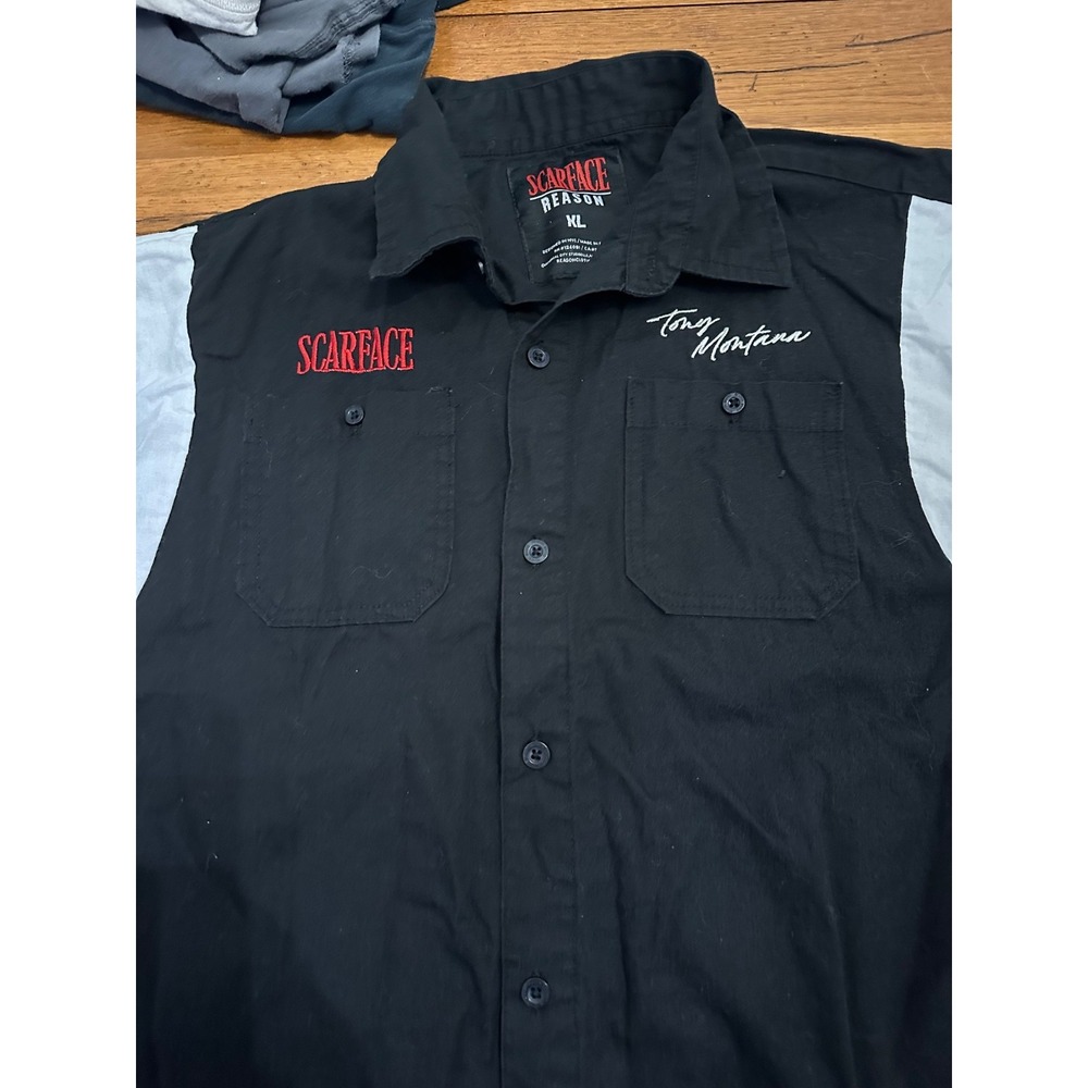 scarface‎ tony montana button up xl